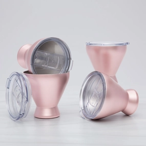 Pink Insulated Cocktail Tumblers - Set Of 4glass cups ,personalized mugs 