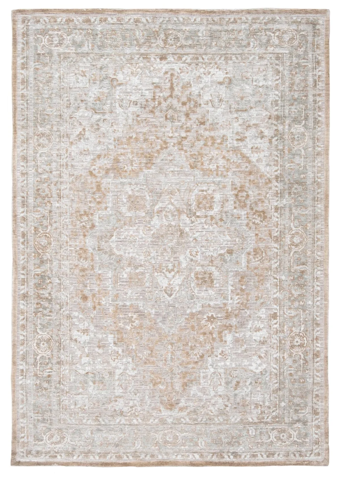 Piya Brown and Grey Traditional Distressed Rugmodern color block patchwork rug