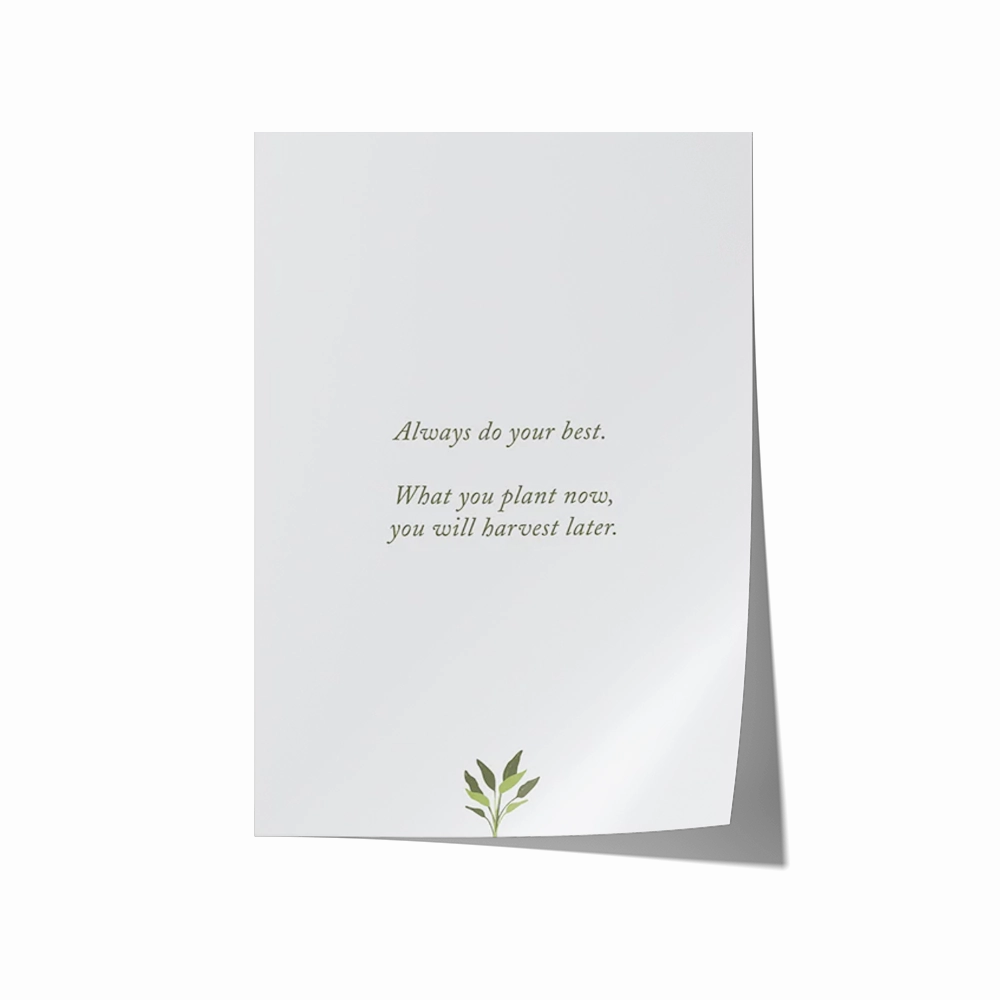 Plant Now, Harvest Later 2