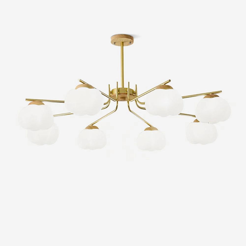 Plastic Cotton Balls Chandelier