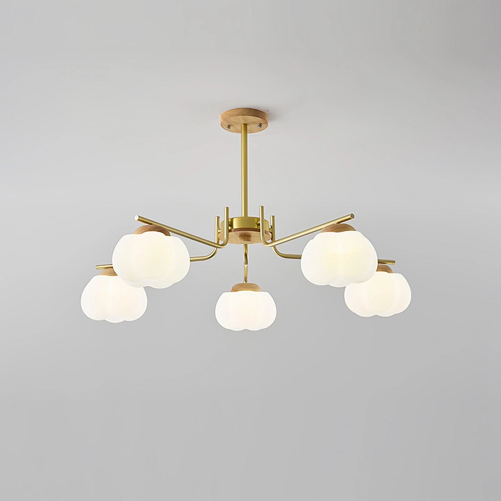 Plastic Cotton Balls Chandelier