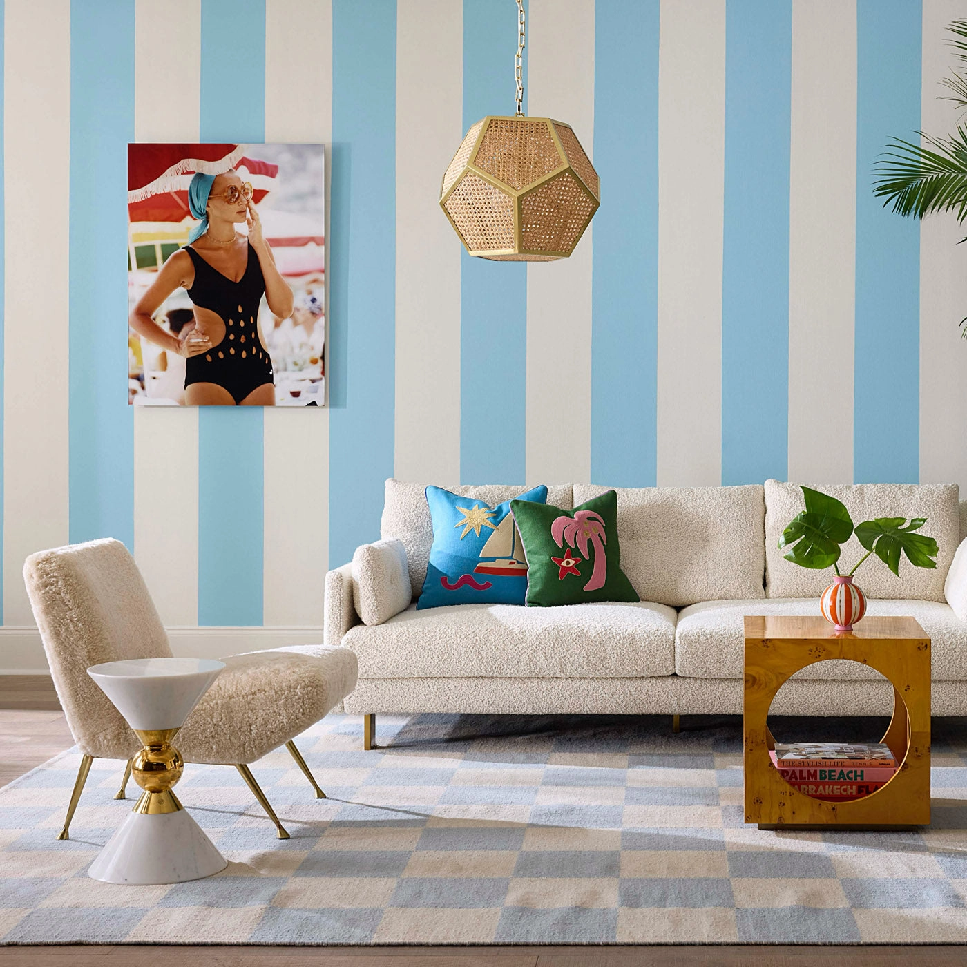 Playa Palm Tree Pillow