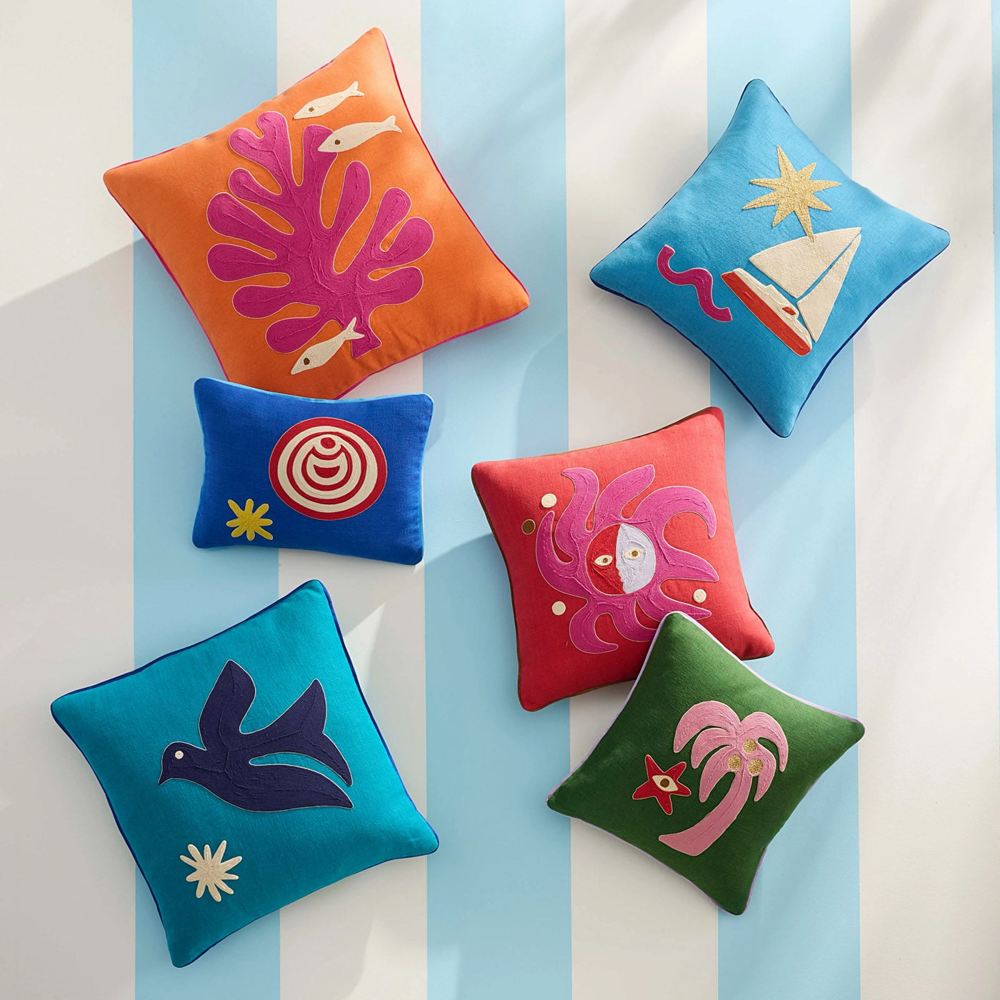 Playa Sailboat Pillow