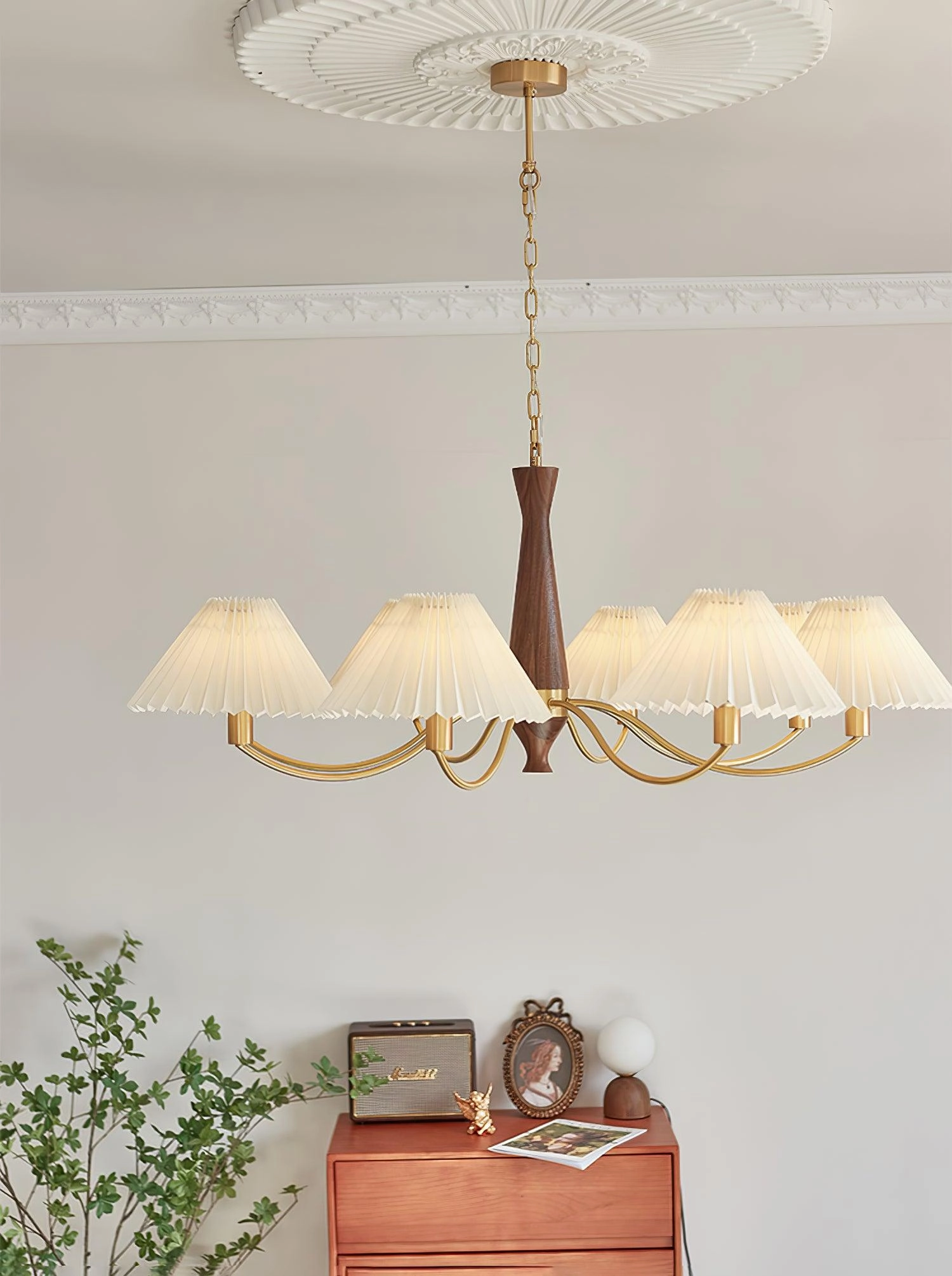 Pleated Chandelier