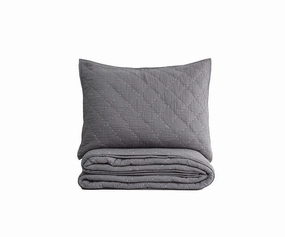 Plush Diamonds Quilt   Sham Setbedding sets ,throw blankets 