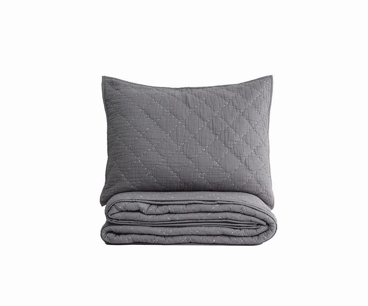 Plush Diamonds Quilt   Sham Setbedding sets ,throw blankets 