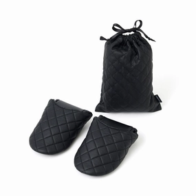 Pocketable Roomshoes  Quilted Blackbedding sets ,throw blankets 