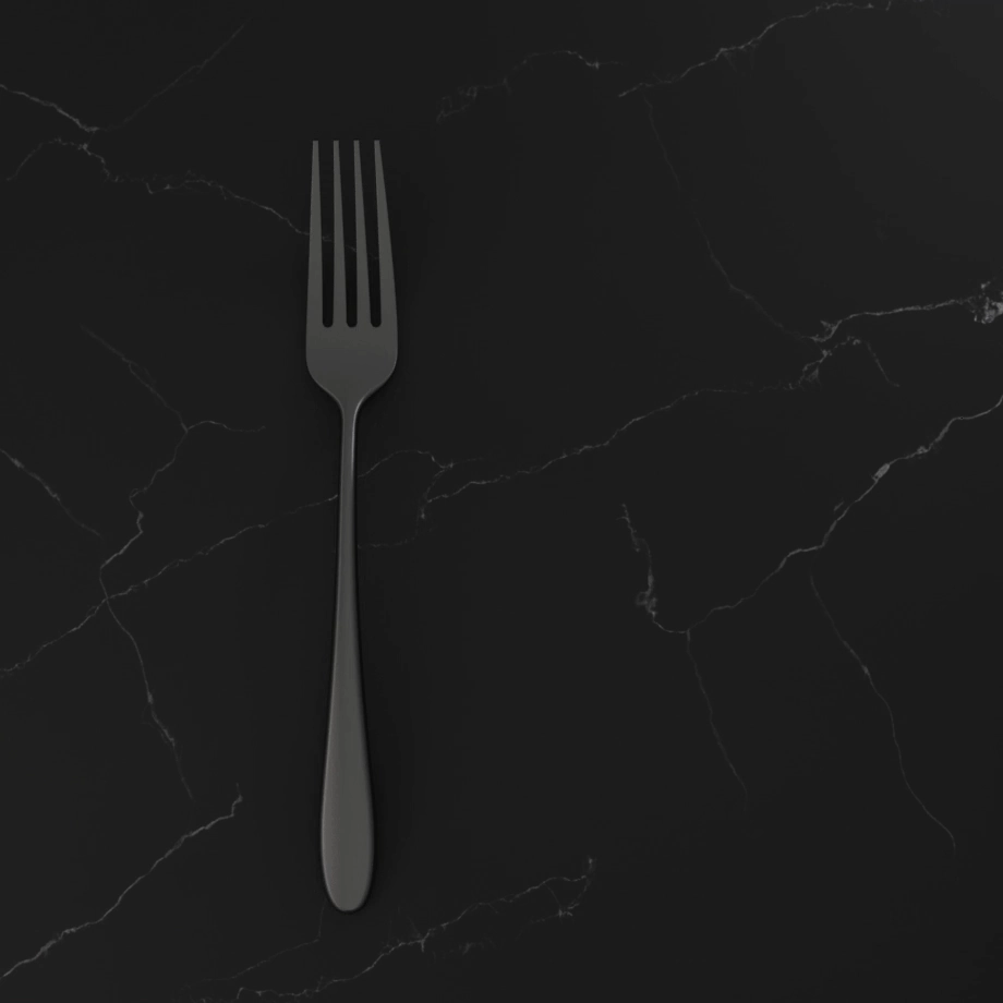 Poet Black Satin 20 Piece Flatware Set