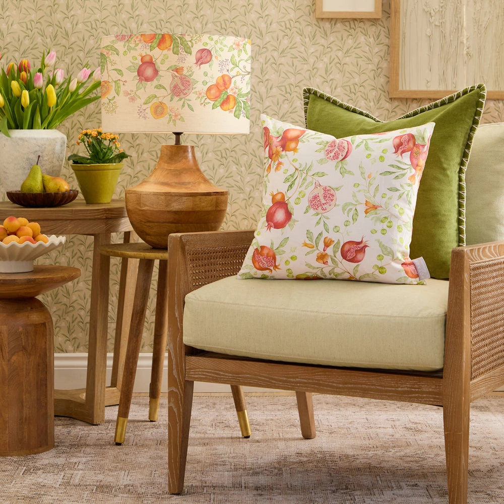 Pomegranate Grove Printed Cushion Red