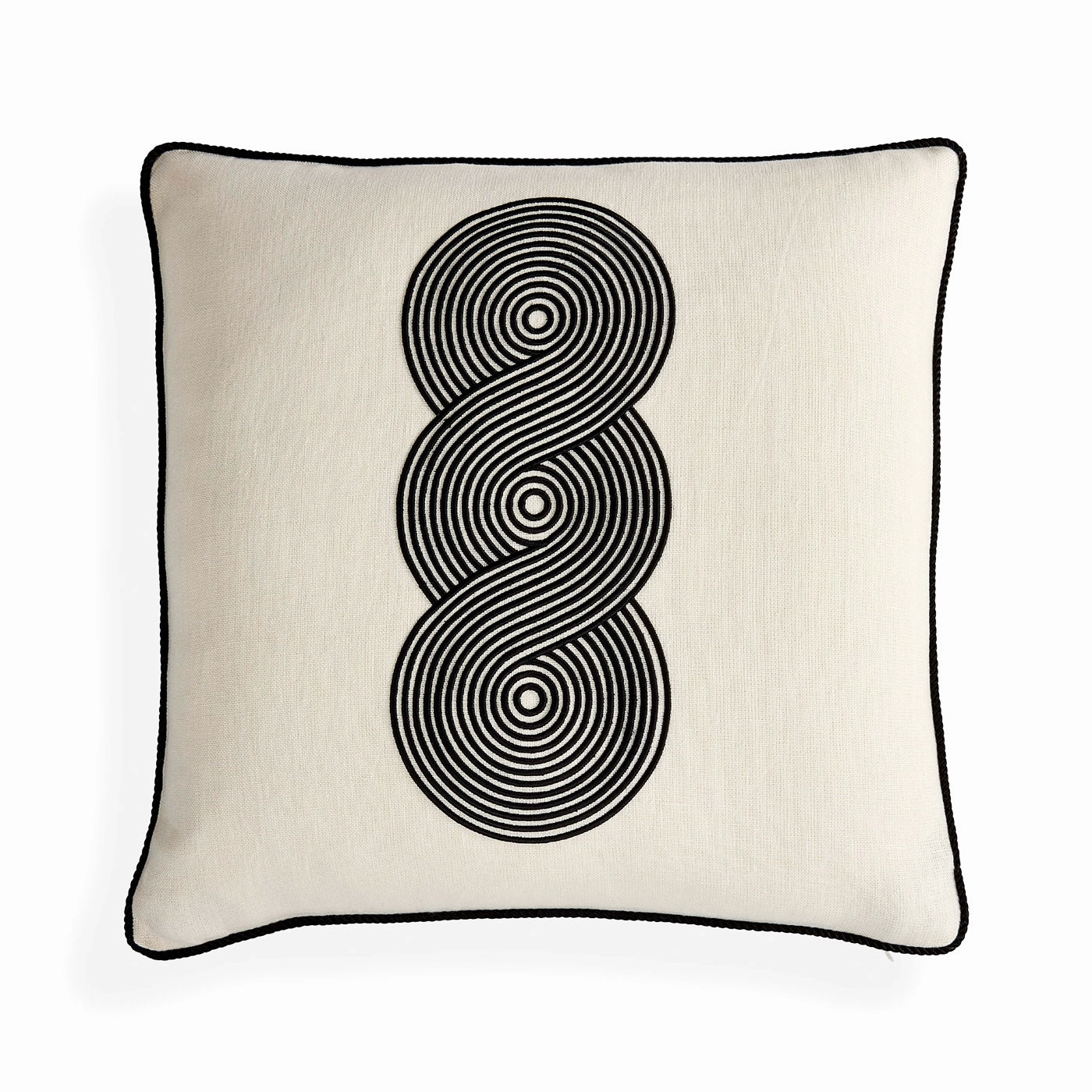 Pompidou B&W Loops Circles Pillowbedding sets ,throw blankets 