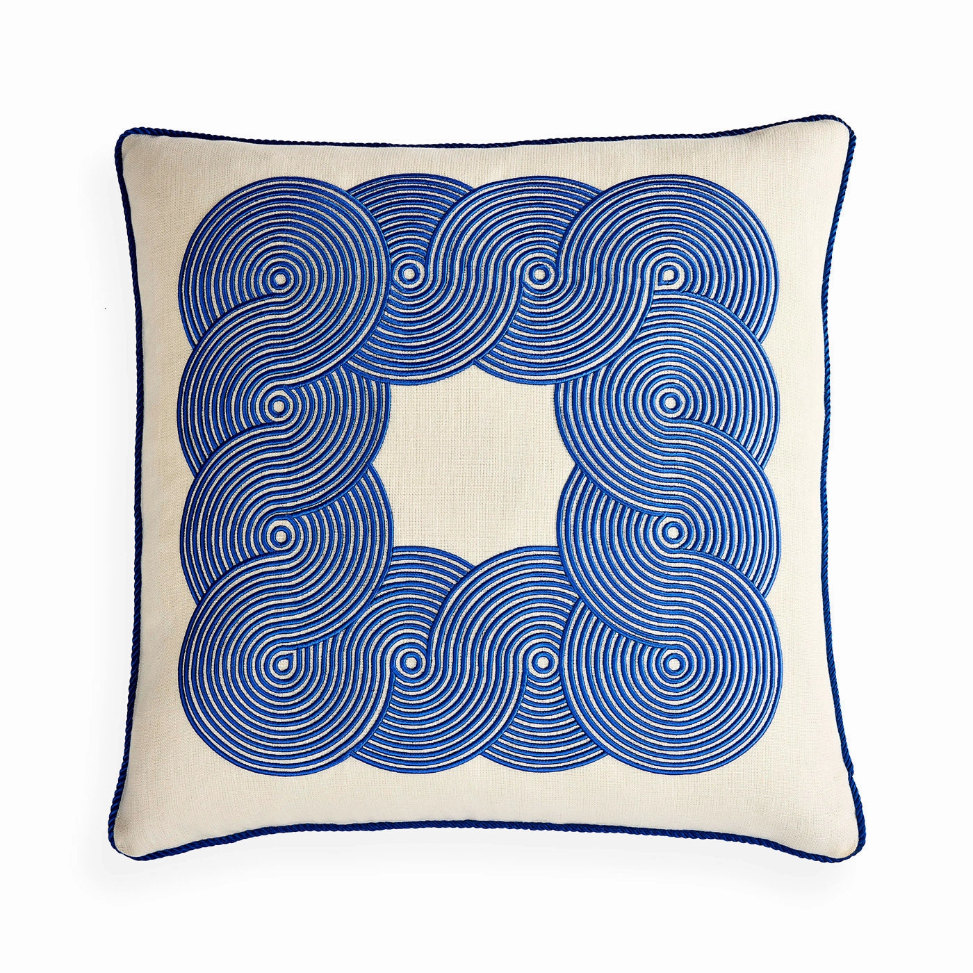 Pompidou Cobalt Border Pillowbedding sets ,throw blankets 