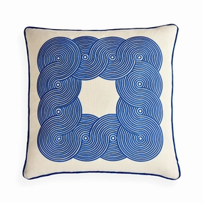 Pompidou Cobalt Border Pillowbedding sets ,throw blankets 