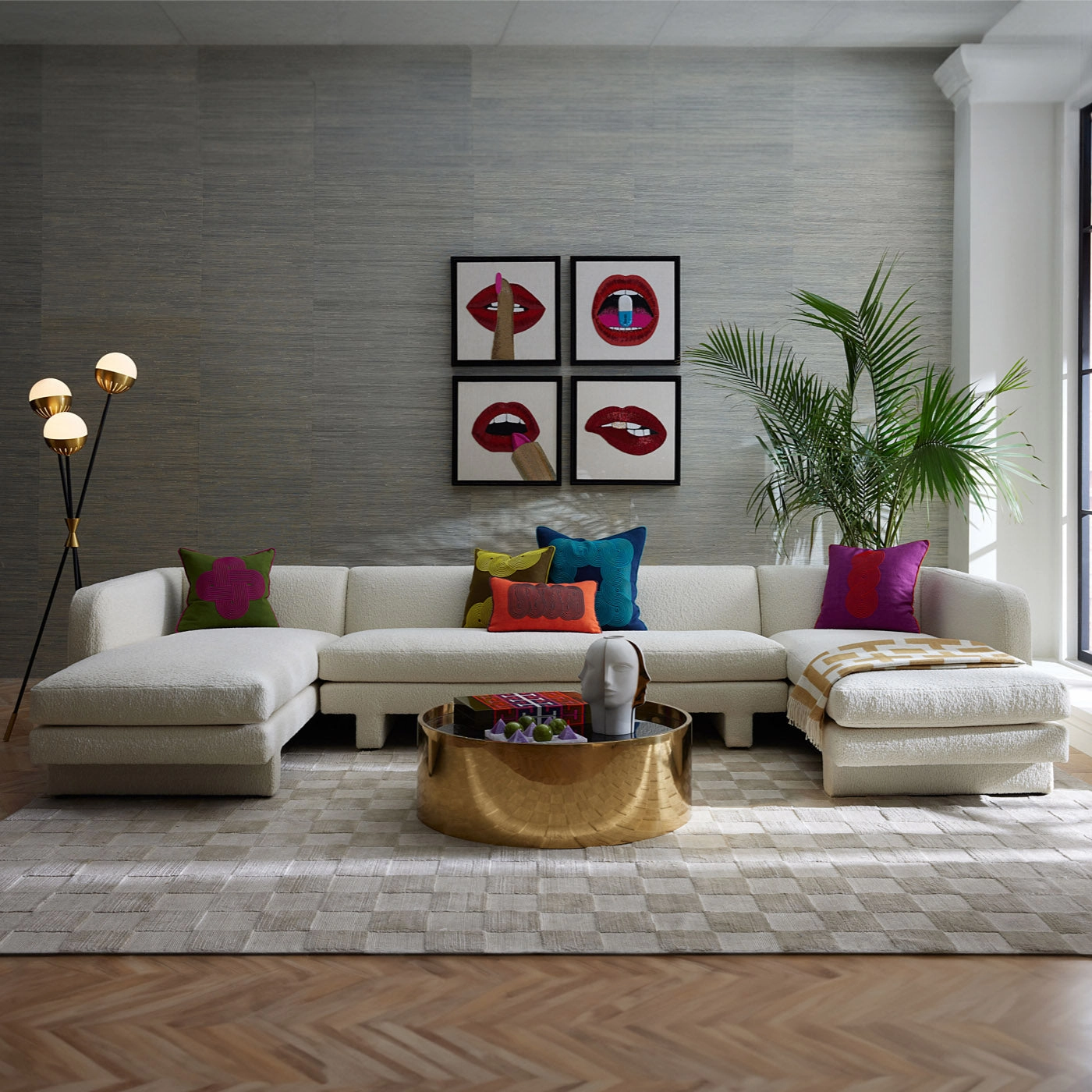 Pompidou Fuchsia Loops Pillow