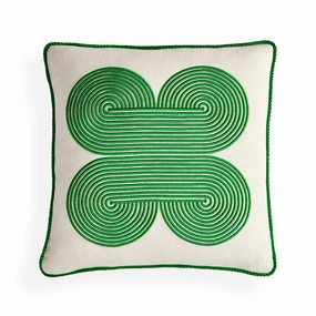 Pompidou Green Quatrefoil Pillowbedding sets ,throw blankets 