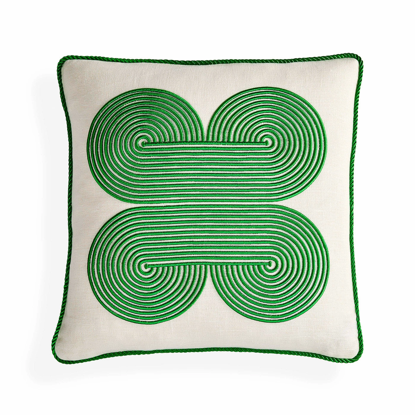 Pompidou Green Quatrefoil Pillowbedding sets ,throw blankets 