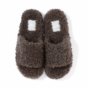 Poodle Boa Roomshoes  Dark Brownbedding sets ,throw blankets 