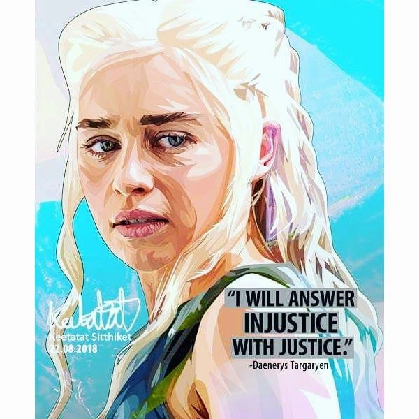 Pop Art Poster Wall Decoration Drawing Game of Thrones Daenerys Targaryen Danymodern abstract painting decor