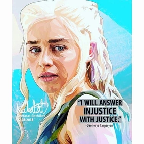 Pop Art Poster Wall Decoration Drawing Game of Thrones Daenerys Targaryen Danymodern abstract painting decor
