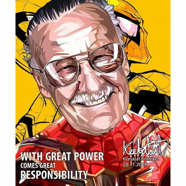 Pop Art Poster Wall Decoration Drawing Marvel Stan Leemodern abstract painting decor