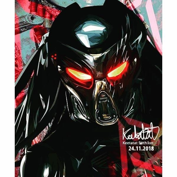 Pop Art Poster Wall Decoration Drawing The Predatormodern abstract painting decor