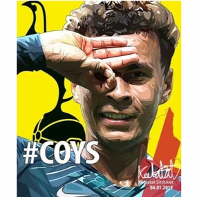Pop Art Wall Decoration Drawing  (Dele Alli - #COYS)modern abstract painting decor