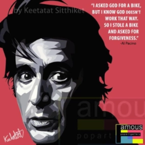 Pop Art Wall Decoration Drawing (Al Pacino)modern abstract painting decor