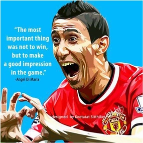 Pop Art Wall Decoration Drawing (Angel Di Maria)modern abstract painting decor