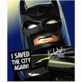 Pop Art Wall Decoration Drawing (Batman - I Saved The City Again)modern abstract painting decor