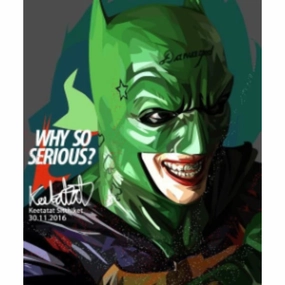 Pop Art Wall Decoration Drawing (Batman Joker)modern abstract painting decor