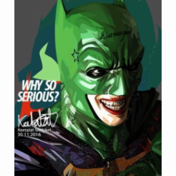 Pop Art Wall Decoration Drawing (Batman Joker)modern abstract painting decor