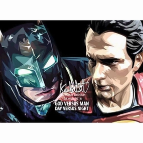 Pop Art Wall Decoration Drawing (Batman VS Superman)DCmodern abstract painting decor