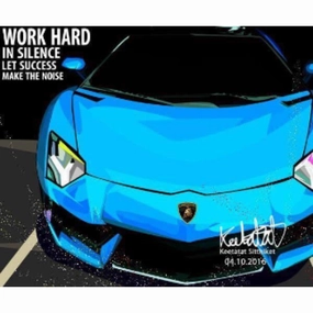 Pop Art Wall Decoration Drawing (Car - LAMBORGHINI) modern abstract painting decor