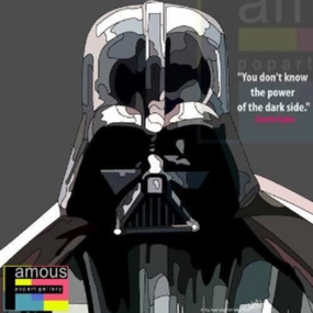 Pop Art Wall Decoration Drawing (Darth Vader - Body Grey) modern abstract painting decor