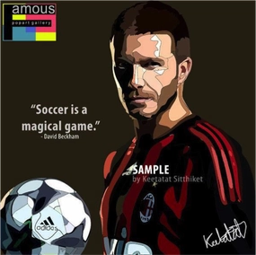 Pop Art Wall Decoration Drawing (David Beckham - AC)modern abstract painting decor
