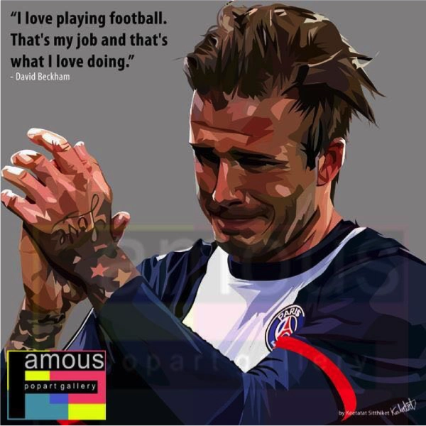 Pop Art Wall Decoration Drawing (David Beckham - Paris)modern abstract painting decor
