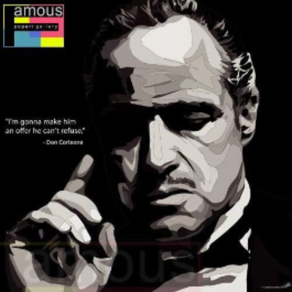 Pop Art Wall Decoration Drawing (Don Corleone) Godfather modern abstract painting decor