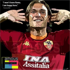 Pop Art Wall Decoration Drawing (Francesco Totti)modern abstract painting decor