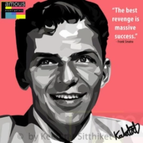 Pop Art Wall Decoration Drawing (Frank Sinatra)modern abstract painting decor