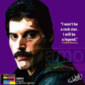 Pop Art Wall Decoration Drawing (Freddie Mercury) modern abstract painting decor