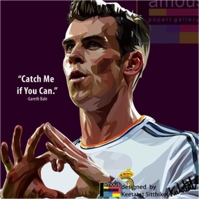 Pop Art Wall Decoration Drawing (Gareth Bale)modern abstract painting decor