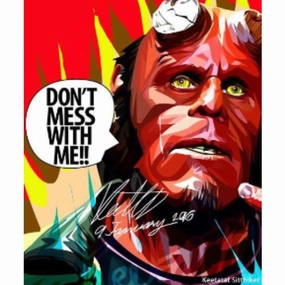 Pop Art Wall Decoration Drawing (Hellboy)modern abstract painting decor