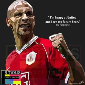 Pop Art Wall Decoration Drawing (Rio Ferdinand)modern abstract painting decor