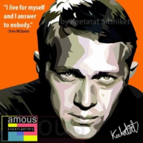 Pop Art Wall Decoration Drawing (Steve McQueen) modern abstract painting decor