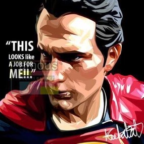Pop Art Wall Decoration Drawing (Superman This look like)modern abstract painting decor