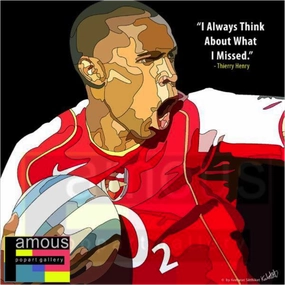 Pop Art Wall Decoration Drawing (Thierry Henry)modern abstract painting decor
