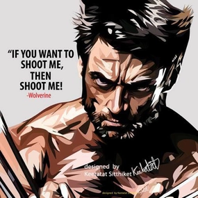 Pop Art Wall Decoration Drawing (Wolverine - Hugh Jackman)modern abstract painting decor