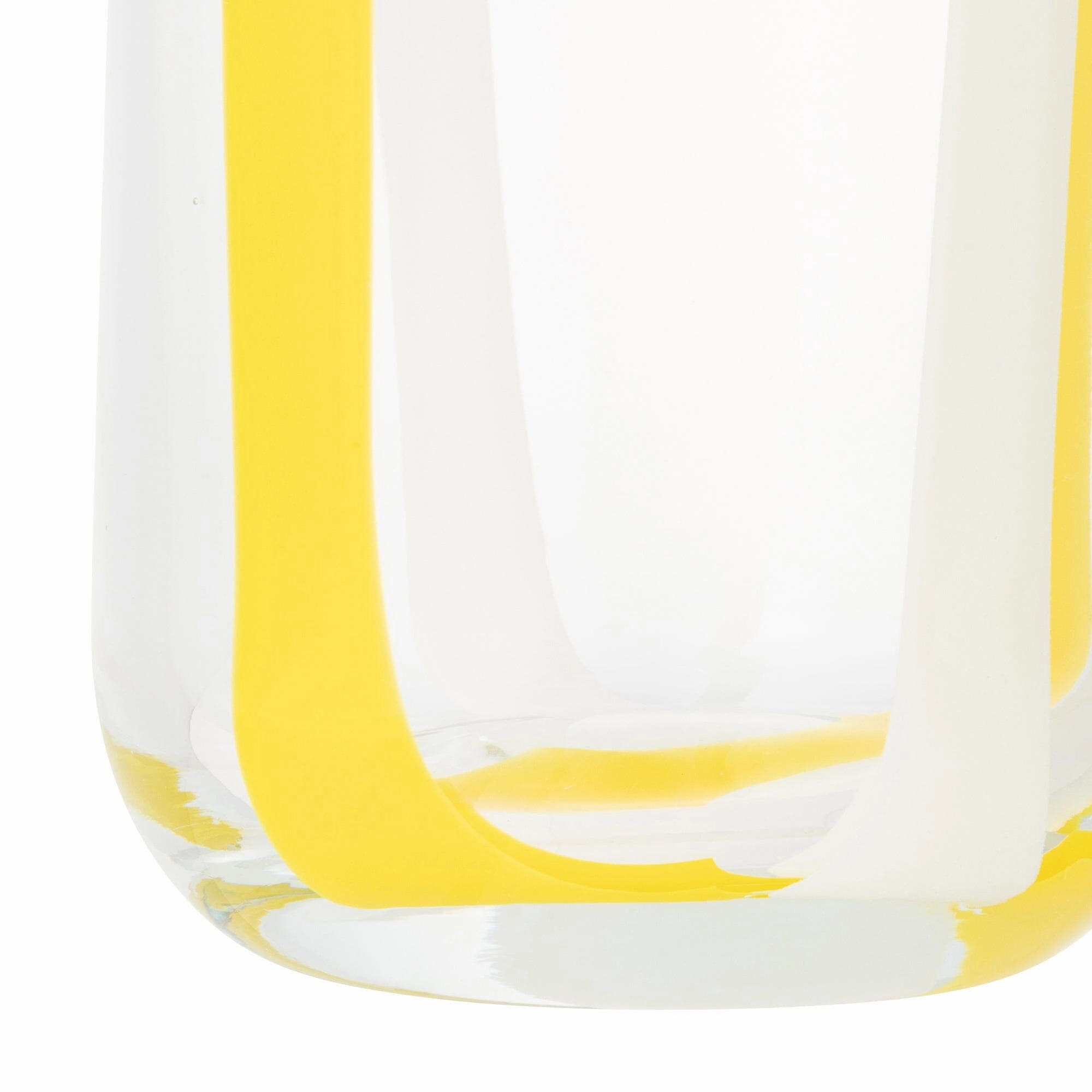 Pop Stripe Flower Vase Medium Yellow