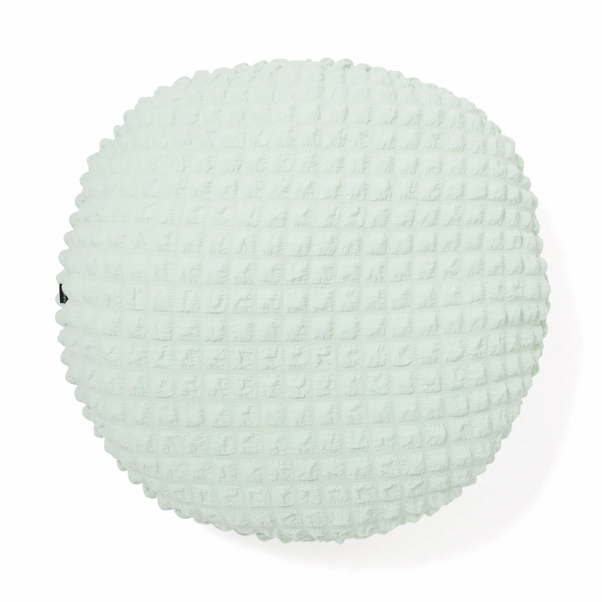 Popcorn Waffle Floor Cushion 60 Light Green