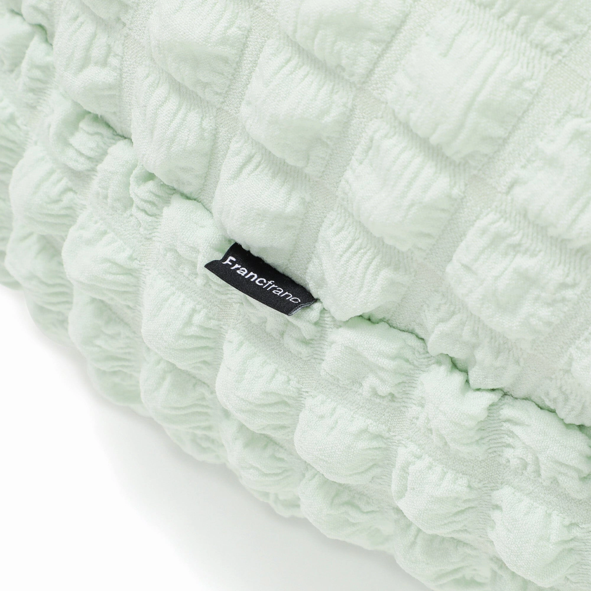 Popcorn Waffle Floor Cushion 60 Light Green