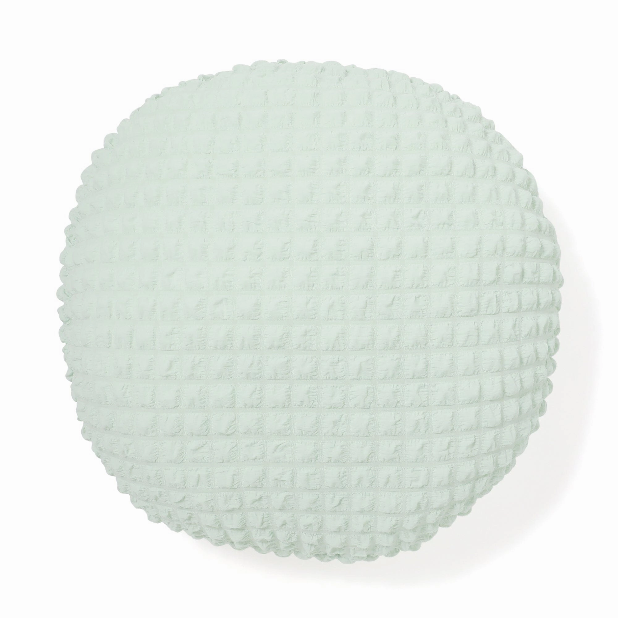 Popcorn Waffle Floor Cushion 60 Light Green